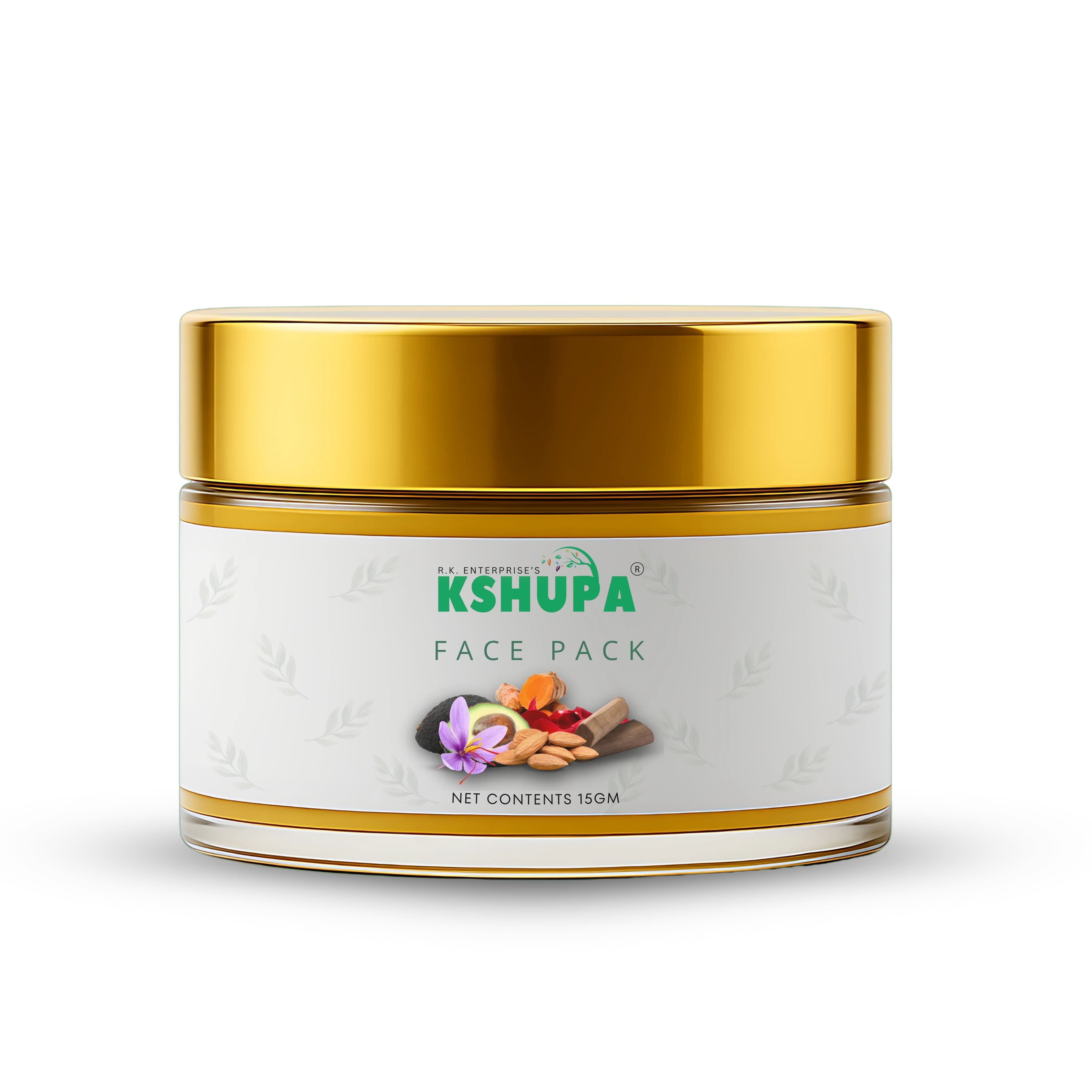 Face Pack ∣ Multani Mitti, Turmeric & Saffron for Pimple Control, Oil-Balance & Glow | 15 GM