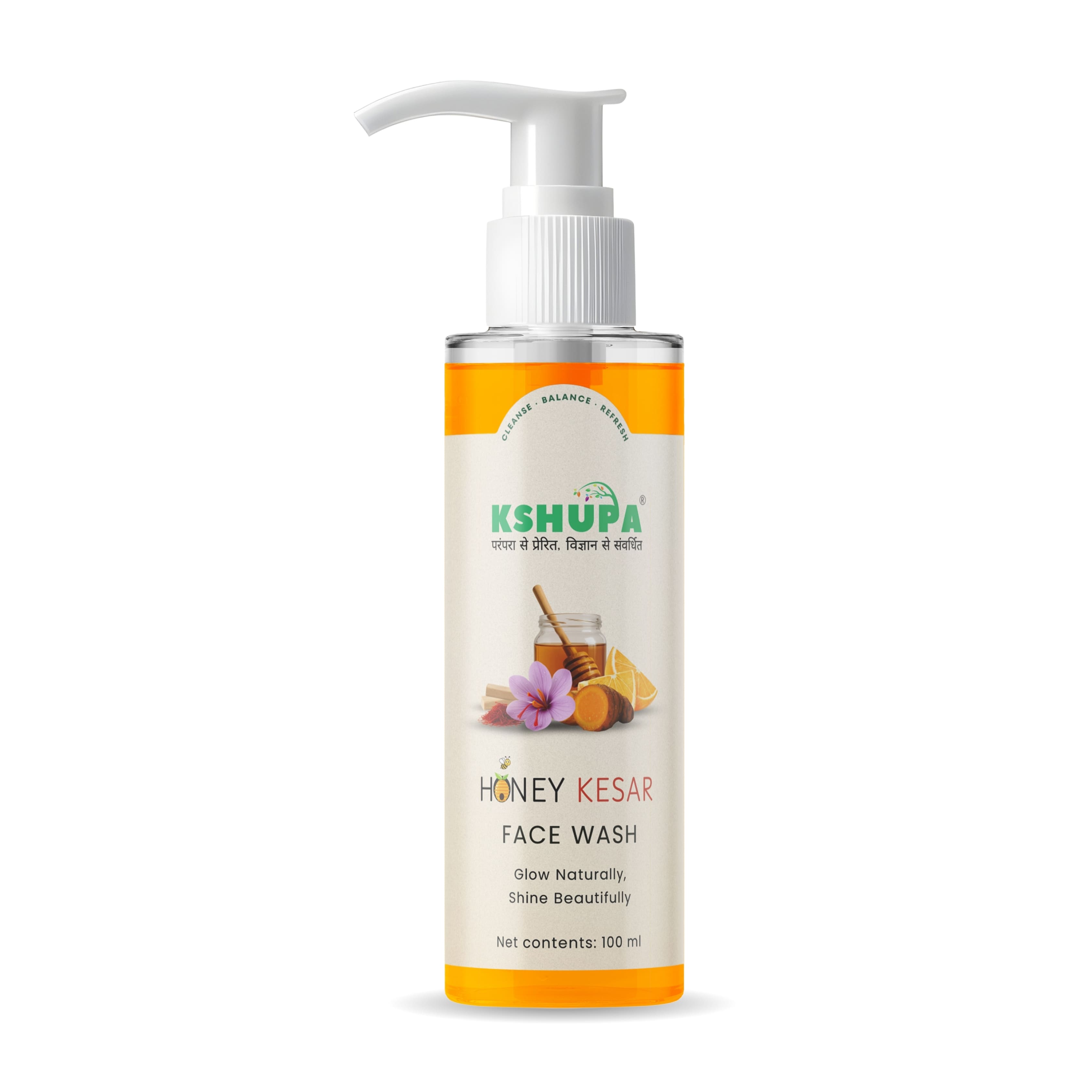 100 ML Honey Kesar Face Wash ∣ Saffron & Honey for Anti-Tanning, Hydration & Natural Brightening